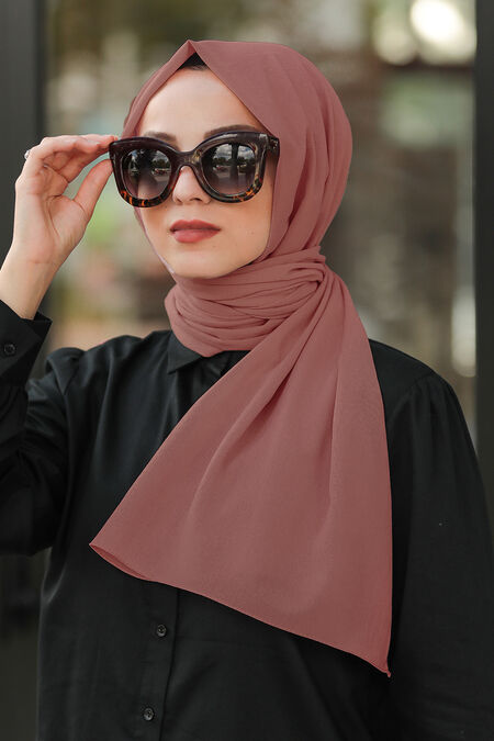 Dusty Rose Hijab Shawl 7550GK - NEVA STYLE