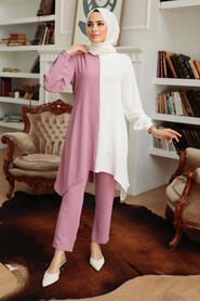 Dusty Rose Hijab Suit Dress 1307GK - 2