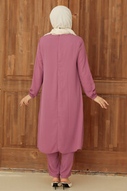 Dusty Rose Hijab Suit Dress 13090GK - 2