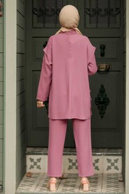 Dusty Rose Hijab Suit Dress 51830GK - 3