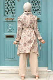 Dusty Rose Hijab Suit Dress 5185GK - 2
