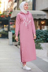 Dusty Rose Hijab Suit Dress 56002GK - 1