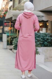 Dusty Rose Hijab Suit Dress 56002GK - 4