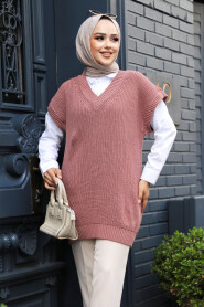 Dusty Rose Hijab Sweater 4786GK - 1