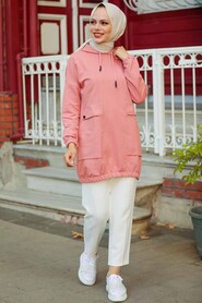 Dusty Rose Hijab Sweatshirt & Tunic 4135GK - 1