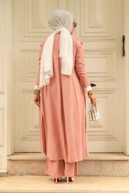 Dusty Rose Hijab Triple Suit 5223GK - 4