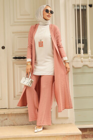 Dusty Rose Hijab Triple Suit 5223GK - 3