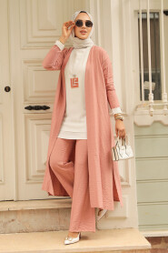 Dusty Rose Hijab Triple Suit 5223GK - 2