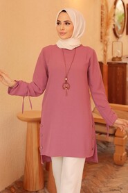 Dusty Rose Hijab Tunic 4044GK - 1