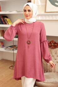 Dusty Rose Hijab Tunic 40661GK - 1