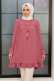 Dusty Rose Hijab Tunic 40670GK - 1