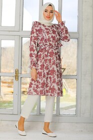 Dusty Rose Hijab Tunic 41332GK - 1