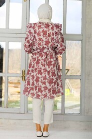Dusty Rose Hijab Tunic 41332GK - 5