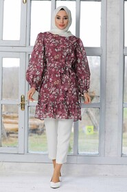 Dusty Rose Hijab Tunic 41442GK - 2