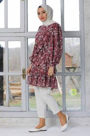 Dusty Rose Hijab Tunic 41442GK - 3