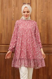 Dusty Rose Hijab Tunic 7059GK - 2