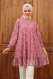 Dusty Rose Hijab Tunic 7059GK - 1