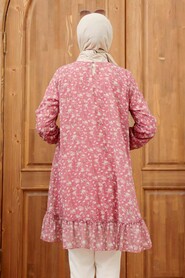 Dusty Rose Hijab Tunic 7059GK - 5