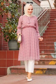 Dusty Rose Hijab Tunic 7149GK - 1