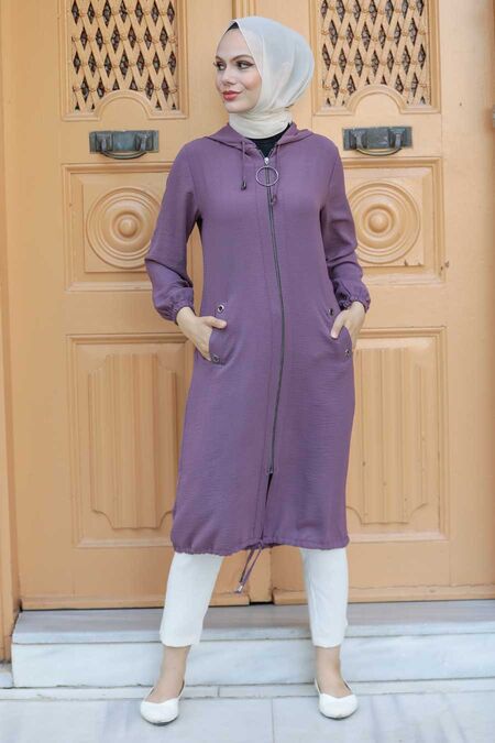 Dusty Rose Hijad Coat 539GK - NEVA STYLE