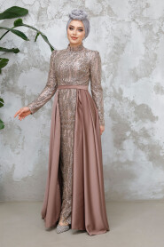 Dusty Rose Modest Bridesmaid Dress 4724GK - 3