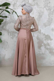 Dusty Rose Modest Bridesmaid Dress 4724GK - 4