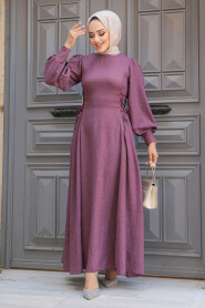 Dusty Rose Modest Dress For Women 5962GK - 2