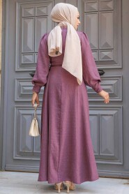 Dusty Rose Modest Dress For Women 5962GK - 3