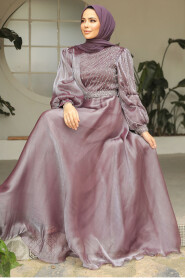 Dusty Rose Modest Gown 51921GK - 4