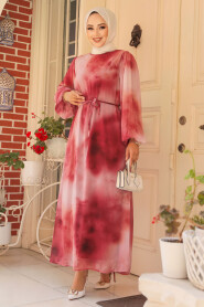 Dusty Rose Modest Long Dress 60992GK - 1
