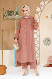 Dusty Rose Plus Size Dual Suit 12082GK - 3