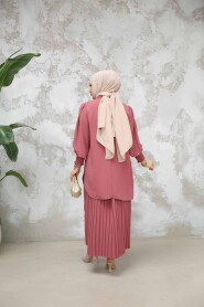 Dusty Rose Plus Size Skirted Dual Suit 10991GK - 4