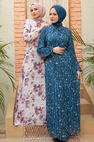 Ecru Hijab Dress 279014E - 2