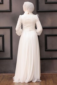  Luxorious Ecru Muslim Fashion Evening Dress 43170E - 5