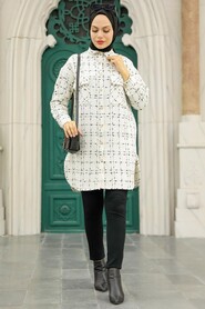 Ecru Hijab Shirt 12715E - 4