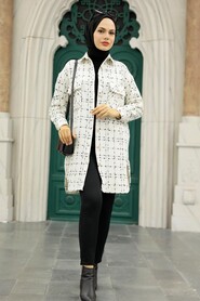 Ecru Hijab Shirt 12715E - 3