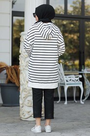 Ecru Hijab Sweatshirt & Tunic 40501E - 2