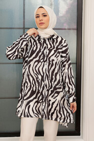 Ecru Hijab Tunic 10460E - 1