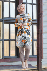 Ecru Hijab Tunic 11528E - 1