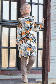 Ecru Hijab Tunic 11528E - 2