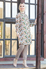 Ecru Hijab Tunic 1153E - 3