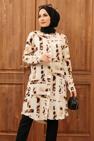 Ecru Hijab Tunic 11542E - 1