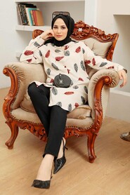 Ecru Hijab Tunic 11558E - 2