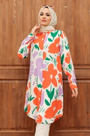 Ecru Hijab Tunic 11583E - 1