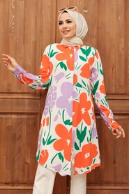 Ecru Hijab Tunic 11583E - 2