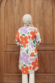 Ecru Hijab Tunic 11583E - 3