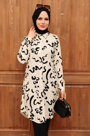 Ecru Hijab Tunic 11587E - 2