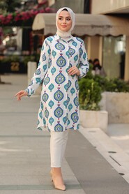 Ecru Hijab Tunic 11593E - 1