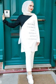 Ecru Hijab Tunic 14620E - 1