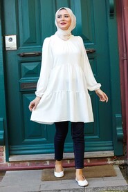 Ecru Hijab Tunic 31720E - 1